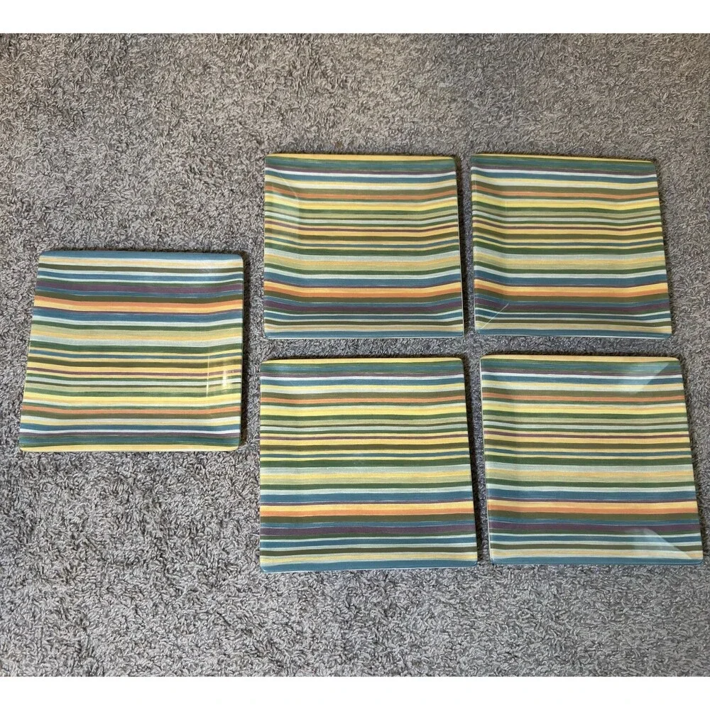 Tabletops Gallery Aurora Square Salad Plates 8.25
